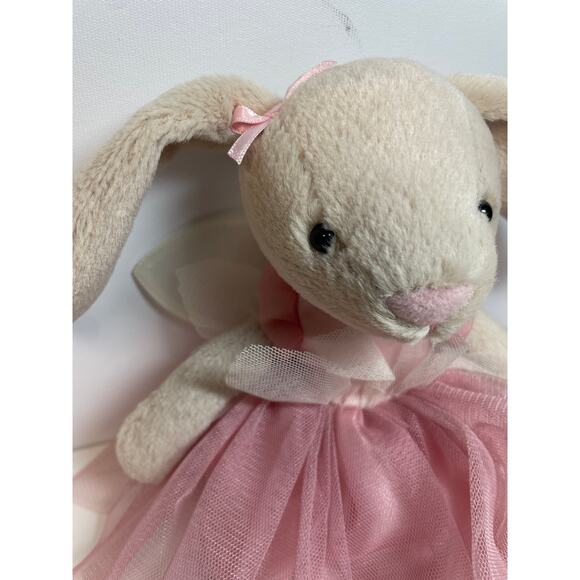 Jellycat FAIRY LOTTIE BUNNY New BNWT RARE Plush Pink Tutu Ballerina Wings Rabbit - Picture 2 of 5